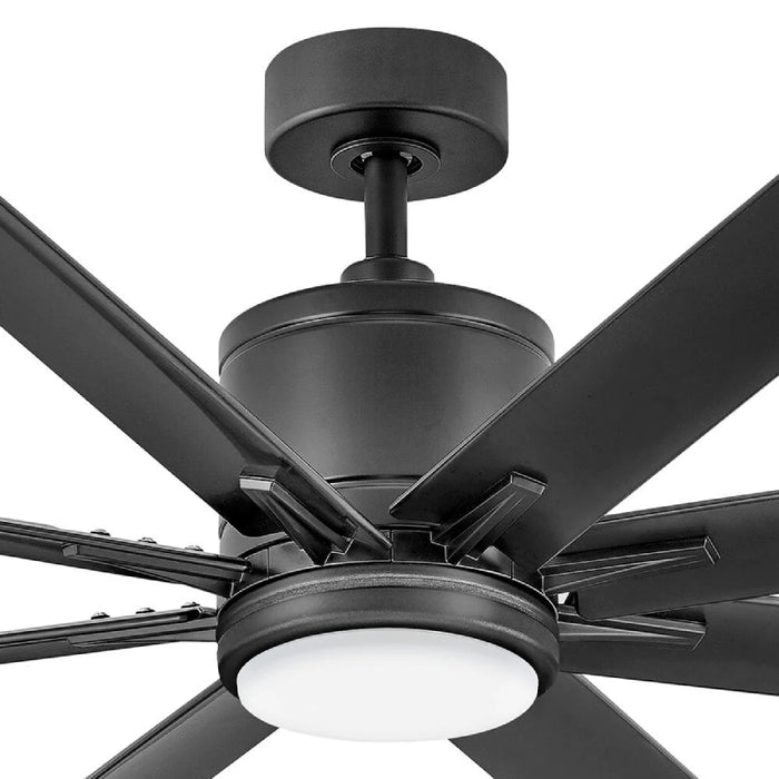 Hinkley 907166 Vantage 66" Indoor/Outdoor Smart Ceiling Fan with LED Light Kit - Matte Black