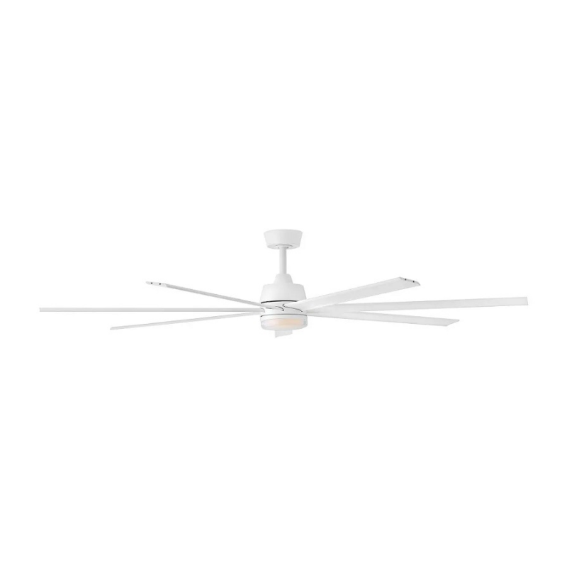 Hinkley 910672 Current 72" Smart Ceiling Fan with LED Light Kit - Matte White