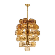Fredrick Ramond FR46858 Perriand 40-lt 30" LED Chandelier - Unlacquered Brass