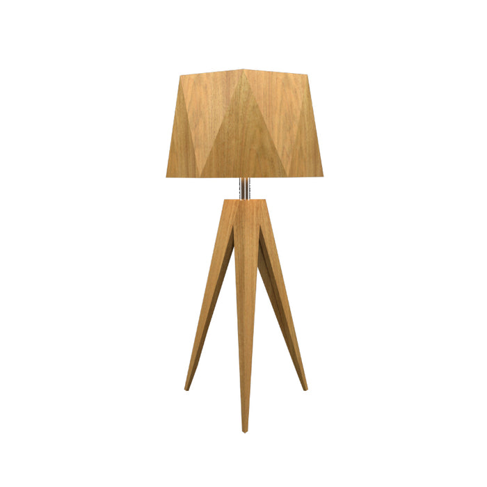 Accord 7048 Facet 1-lt 24" Tall LED Table Lamp-Louro Freijo