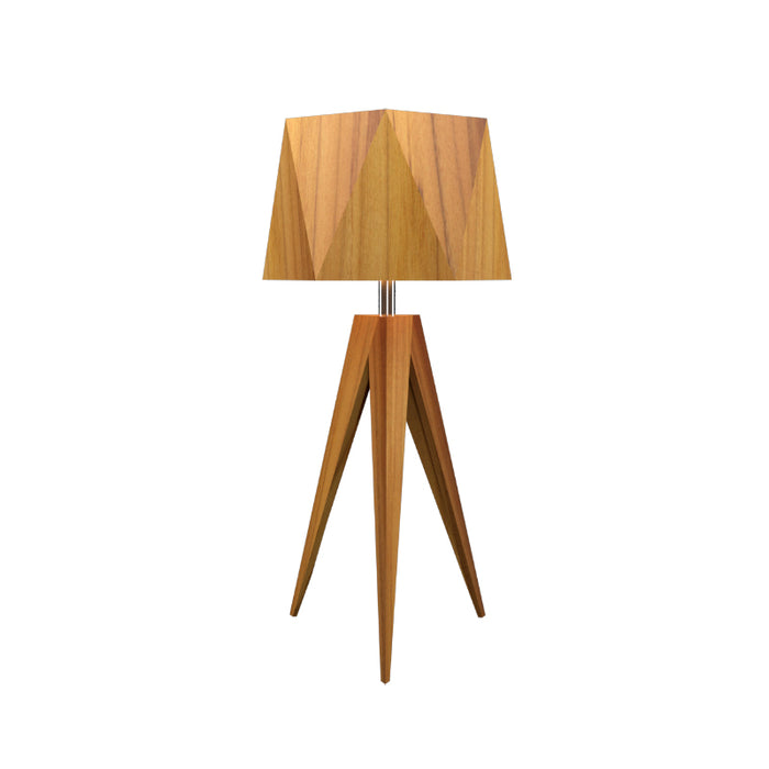 Accord 7048 Facet 1-lt 24" Tall LED Table Lamp-Teak