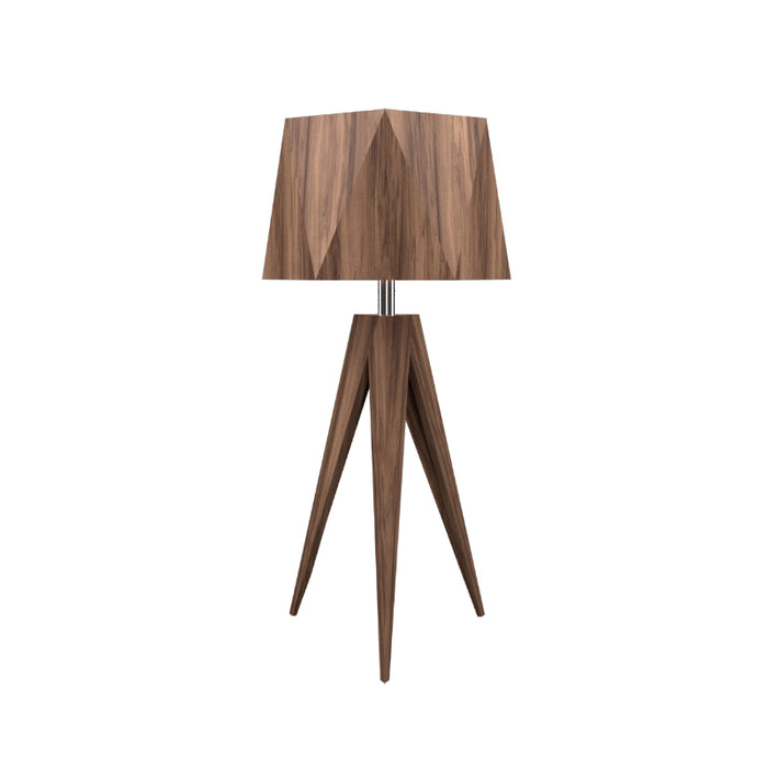 Accord 7048 Facet 1-lt 24" Tall LED Table Lamp-American Walnut