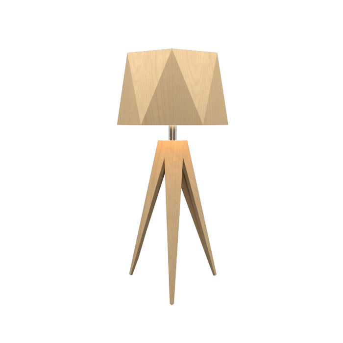 Accord 7048 Facet 1-lt 24" Tall LED Table Lamp-Maple