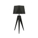 Accord 7048 Facet 1-lt 24" Tall LED Table Lamp-Charcoal