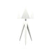 Accord 7048 Facet 1-lt 24" Tall LED Table Lamp-Organic White