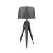 Accord 7048 Facet 1-lt 24" Tall LED Table Lamp-Organic lead Grey