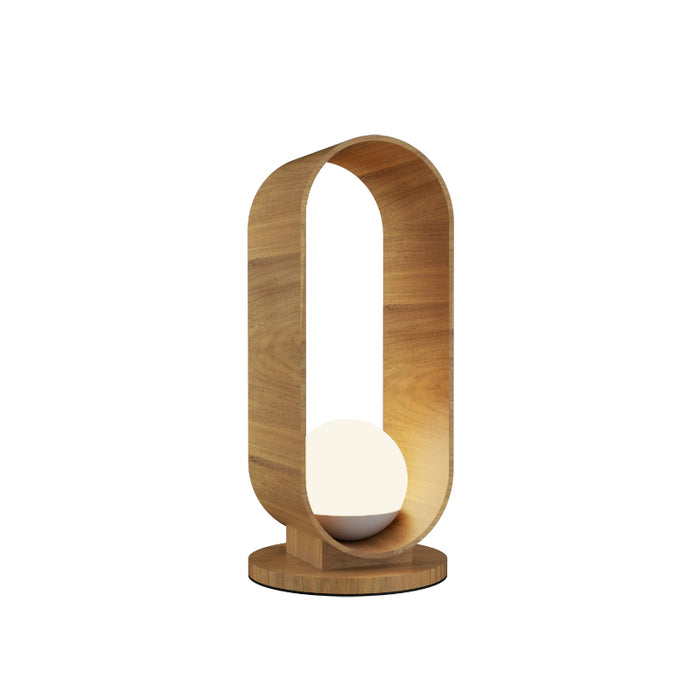 Accord 7064 Sfera 1-lt 21" Tall LED Table Lamp-Louro Freijo