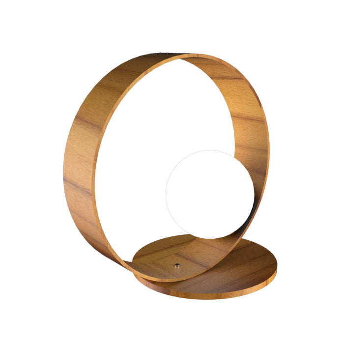 Accord 141 Sfera 1-lt 14" Tall LED Table Lamp-Teak