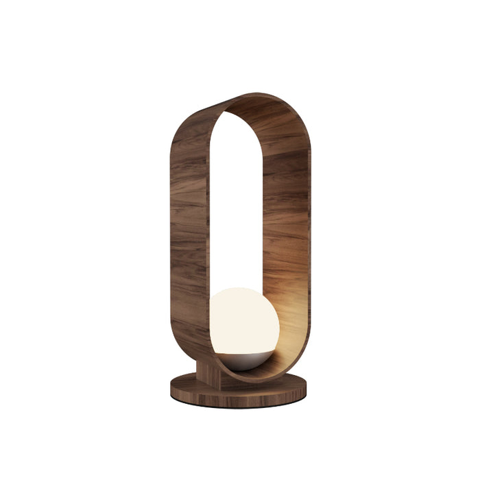 Accord 7064 Sfera 1-lt 21" Tall LED Table Lamp-American Walnut