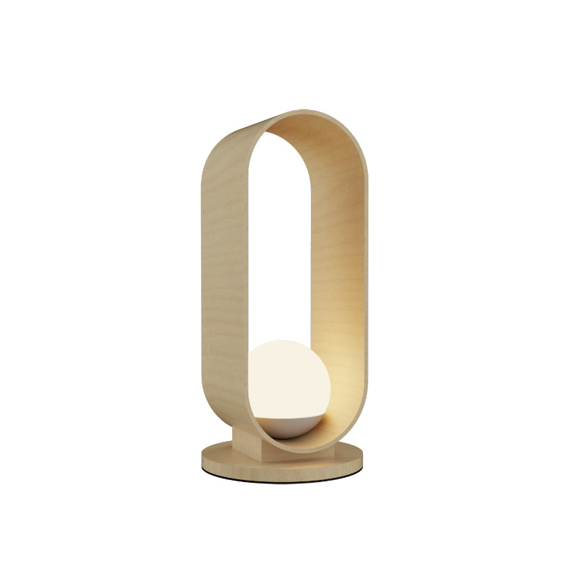 Accord 7064 Sfera 1-lt 21" Tall LED Table Lamp-Maple