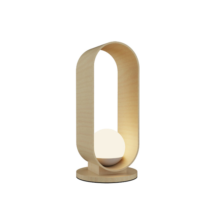 Accord 7064 Sfera 1-lt 21" Tall LED Table Lamp-Maple