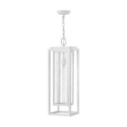 Hinkley 1006 Republic 1-lt 9" LED Hanging Lantern - Textured White