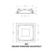 CSL WS-AIC-1 Whisper Flex LED Square Adjustable Wood Ceiling Trim
