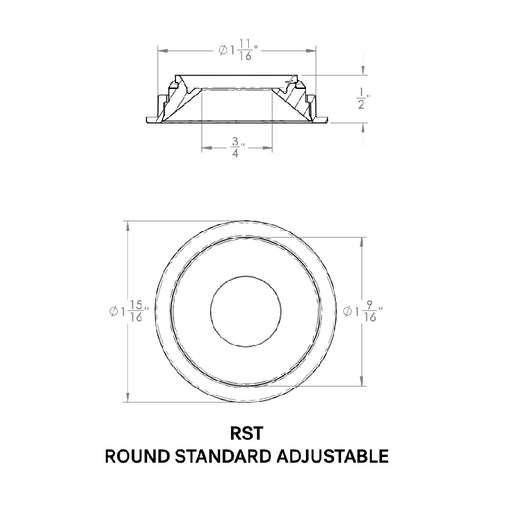 CSL WS-AIC-1 Whisper Flex LED Round Adjustable Wood Ceiling Trim
