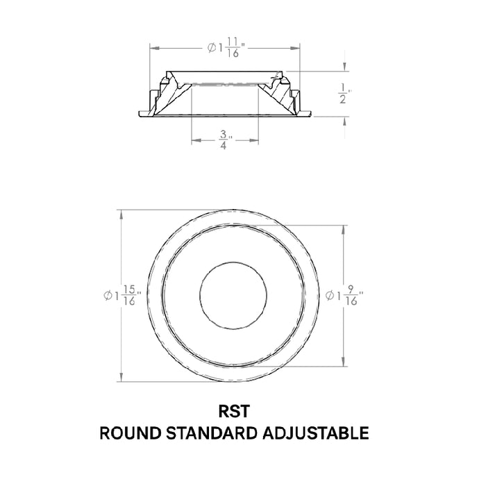 CSL WS-AIC-1 Whisper Flex LED Round Adjustable Wood Ceiling Trim