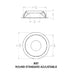 CSL WS-AIC-1 Whisper Flex LED Round Adjustable Wood Ceiling Trim