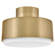Hinkley 30072 Cedric 2-lt 13" LED Semi-Flush Mount - Lacquered Brass