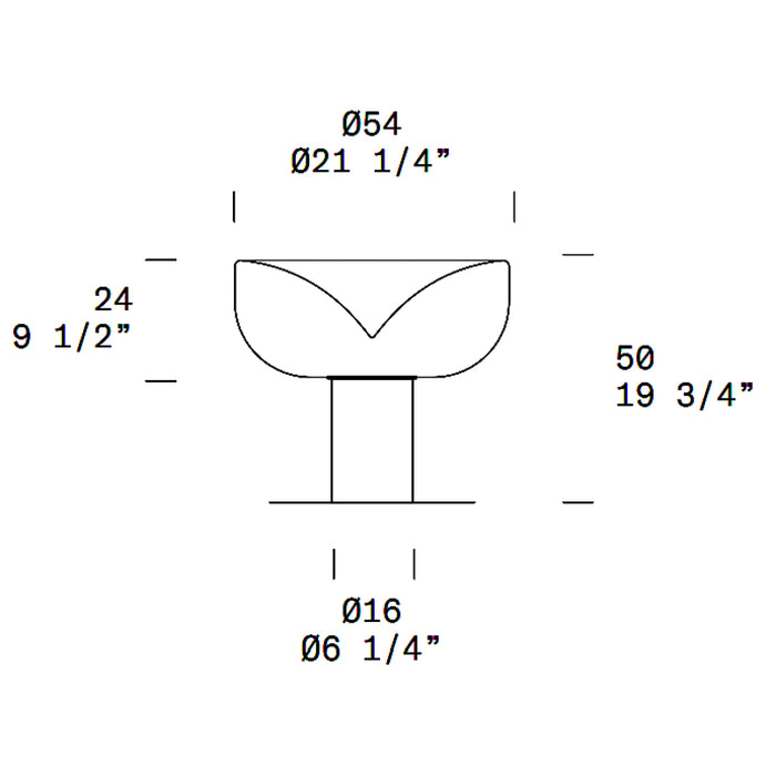 Leucos Aella T 21" LED Table Lamp