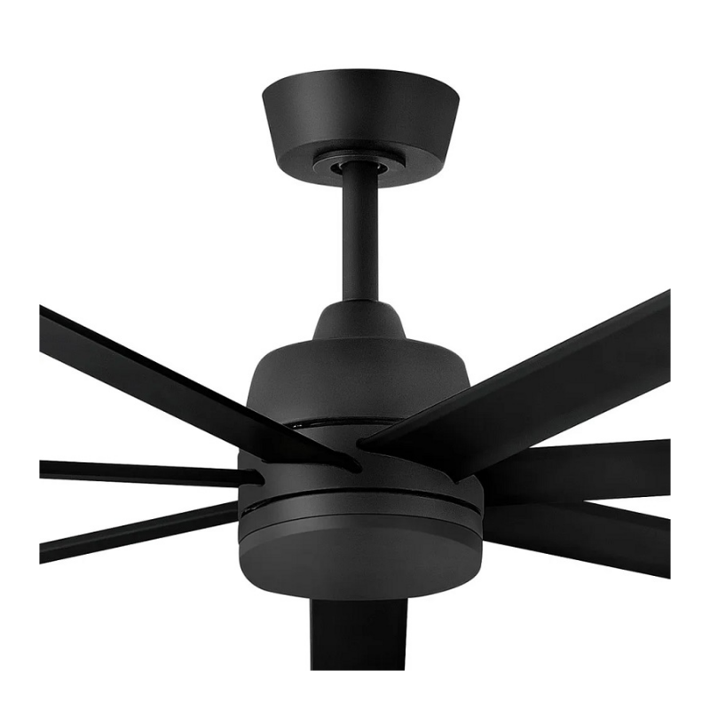 Hinkley 910672 Current 72" Smart Ceiling Fan with LED Light Kit - Matte Black