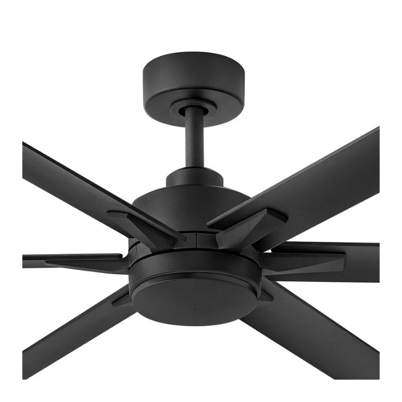 Hinkley 910566 Valor 66" Outdoor Smart Ceiling Fan with LED Light Kit - Matte Black