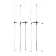 Vibia 0830 Algorithm 6-lt 49" LED Multi-Light Pendant