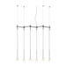 Vibia 0830 Algorithm 6-lt 49" LED Multi-Light Pendant