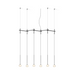 Vibia 0832 Algorithm 6-lt 49" LED Multi-Light Pendant
