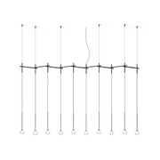 Vibia 0837 Algorithm 10-lt 84" LED Multi-Light Pendant