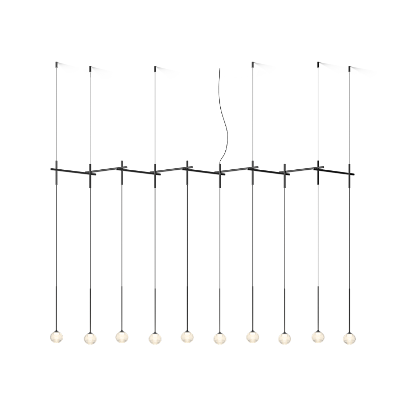 Vibia 0837 Algorithm 10-lt 84" LED Multi-Light Pendant