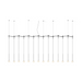 Vibia 0840 Algorithm 14-lt 121" LED Multi-Light Pendant