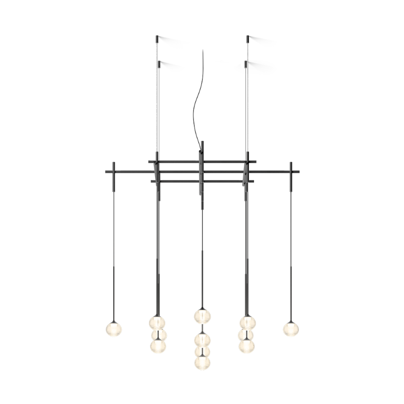 Vibia 0860 Algorithm 13-lt 43" LED Multi-Light Pendant