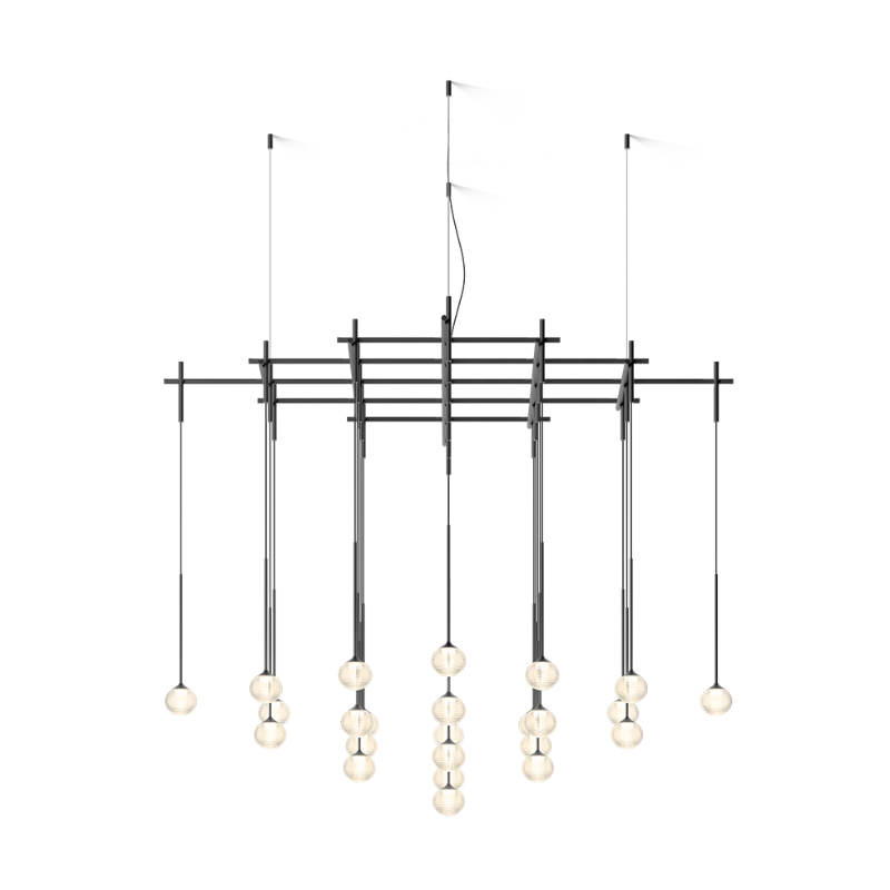 Vibia 0865 Algorithm 25-lt 63" LED Multi-Light Pendant