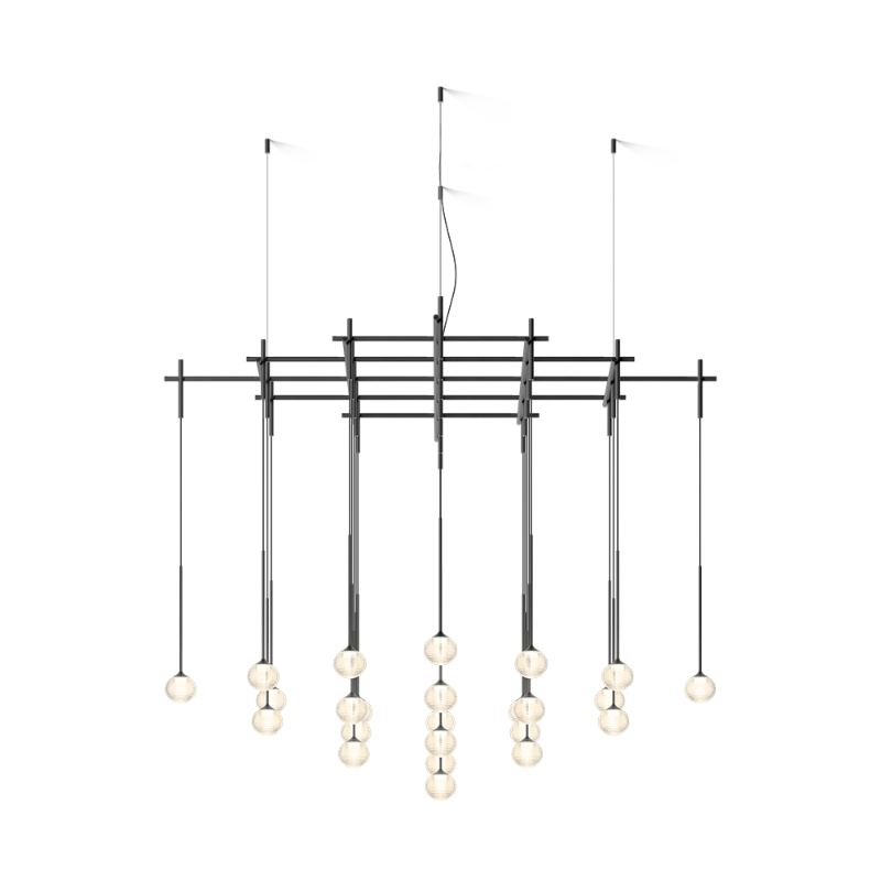 Vibia 0867 Algorithm 25-lt 63" LED Multi-Light Pendant