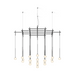 Vibia 0867 Algorithm 25-lt 63" LED Multi-Light Pendant