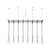 Vibia 0877 Algorithm 24-lt 73" LED Multi-Light Pendant