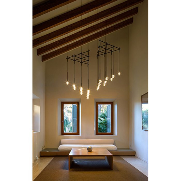 Vibia 0827 Algorithm 10-lt 30" LED Multi-Light Pendant