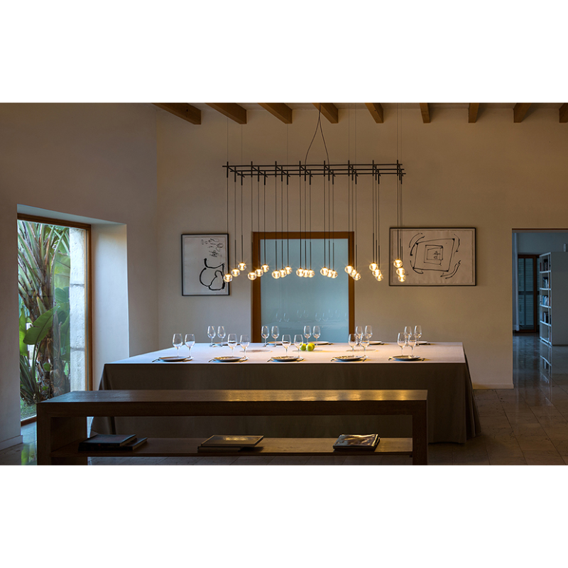 Vibia 0877 Algorithm 24-lt 73" LED Multi-Light Pendant