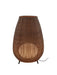 Bover Amphora 02 1-lt 48" Tall LED Outdoor Floor Lamp, TRIAC-Brown/Rattan Brown