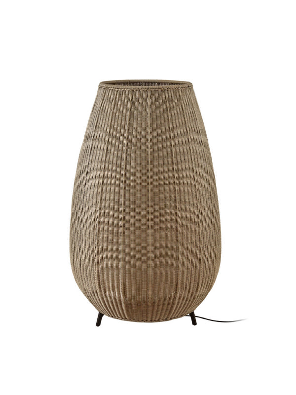 Bover Amphora 03 1-lt 54" Tall LED Outdoor Floor Lamp, 0-10V-Brown/Light Beige