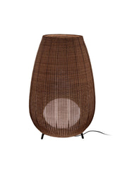 Bover Amphora 03 1-lt 54" Tall LED Outdoor Floor Lamp, 0-10V-Brown/Rattan Brown