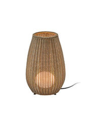 Bover Amphora 1-lt 19" Tall LED Outdoor Floor Lamp-Brown/Light Beige