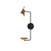 Accord 4151 Balance 1-lt 38" LED Wall Light-Louro Freijo