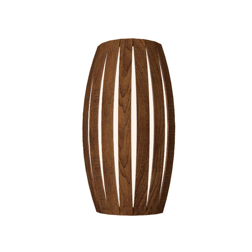 Accord 4014LED Barrel 1-lt 14" Tall Wall Light-Imbuia