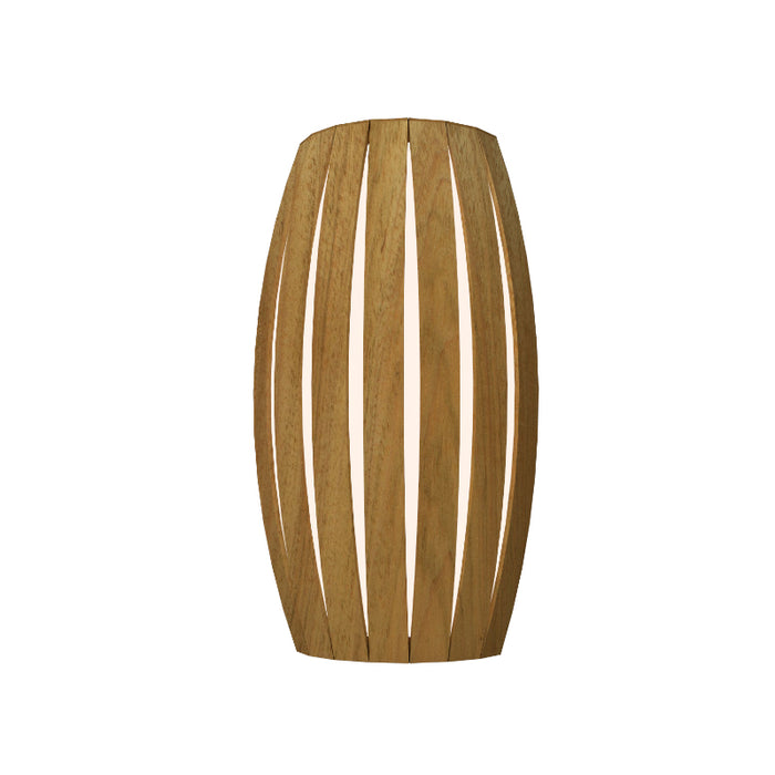 Accord 4014LED Barrel 1-lt 14" Tall Wall Light-Louro Freijo