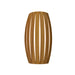 Accord 4014LED Barrel 1-lt 14" Tall Wall Light-Teak