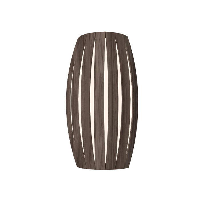 Accord 4014 Barrel 2-lt 14" Tall LED Wall Light-American Walnut
