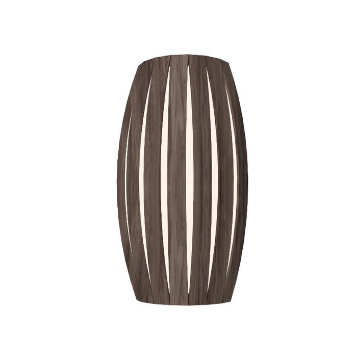Accord 4014LED Barrel 1-lt 14" Tall Wall Light-American Walnut