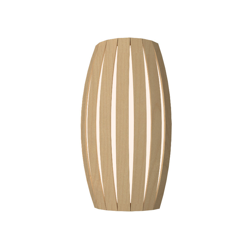 Accord 4014LED Barrel 1-lt 14" Tall Wall Light-Maple
