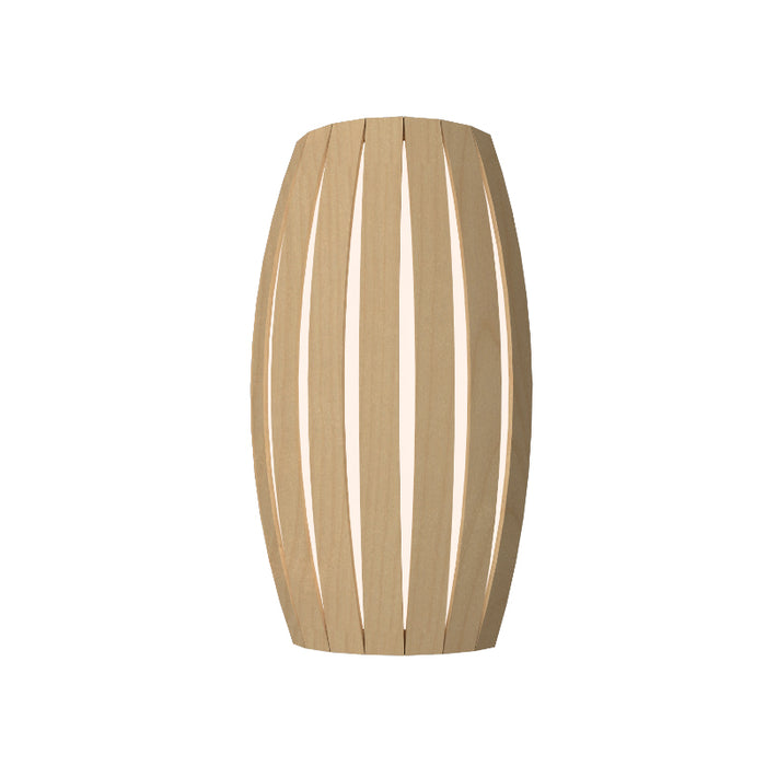 Accord 4014LED Barrel 1-lt 14" Tall Wall Light-Maple