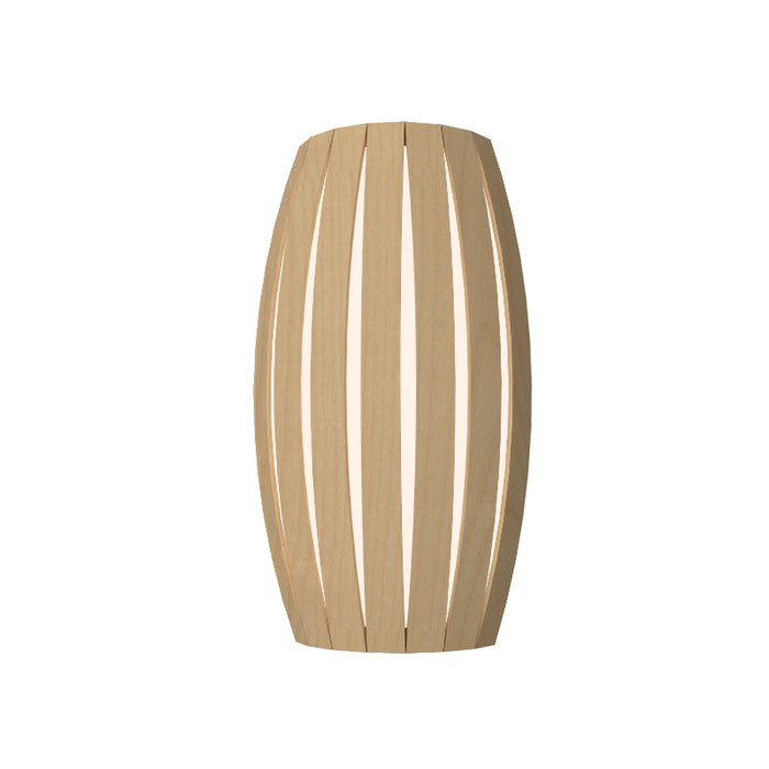 Accord 4014 Barrel 2-lt 14" Tall LED Wall Light-Maple